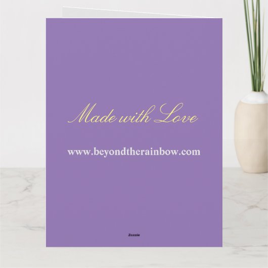 Personalisierter Muttertag Karte (Rückseite)