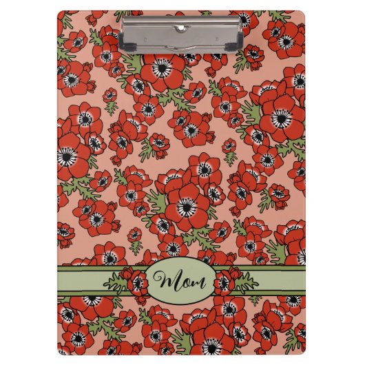 Personalisierter Muttertag Klemmbrett (Vorderseite)