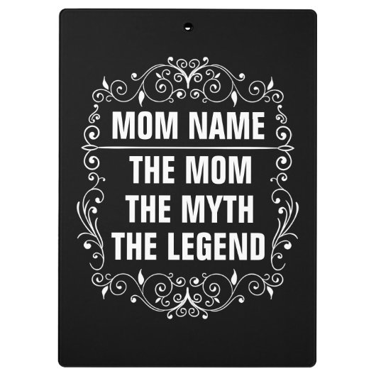 Personalisierter Muttertag Klemmbrett (Rückseite)