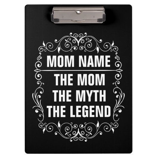 Personalisierter Muttertag Klemmbrett (Vorderseite)