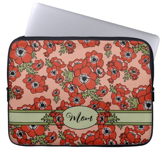 Personalisierter Muttertag Laptopschutzhülle (Vorderseite)