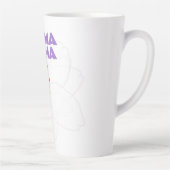 Personalisierter Muttertag Latte Tasse - Weiße Lil (Rechts)