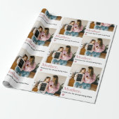 Personalisierter Muttertag mit Foto Geschenkpapier (Ungerollt)