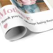 Personalisierter Muttertag mit Foto Geschenkpapier (Rolleneckpunkt)