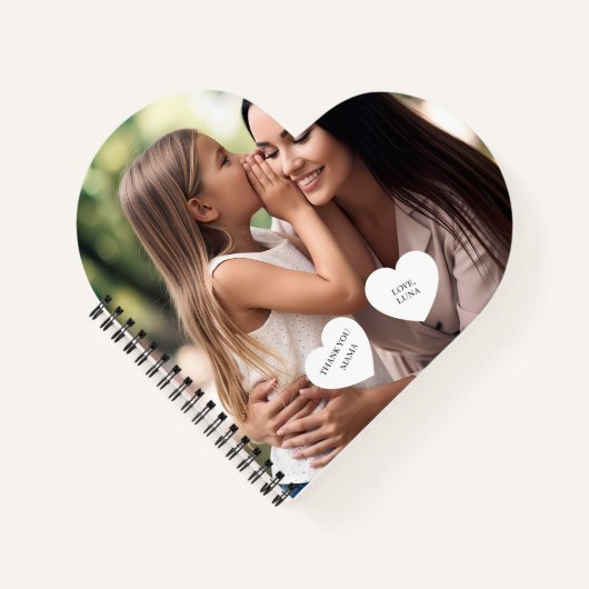 Personalisierter Muttertag mit individuellem Foto Notizblock (Vorderseite)