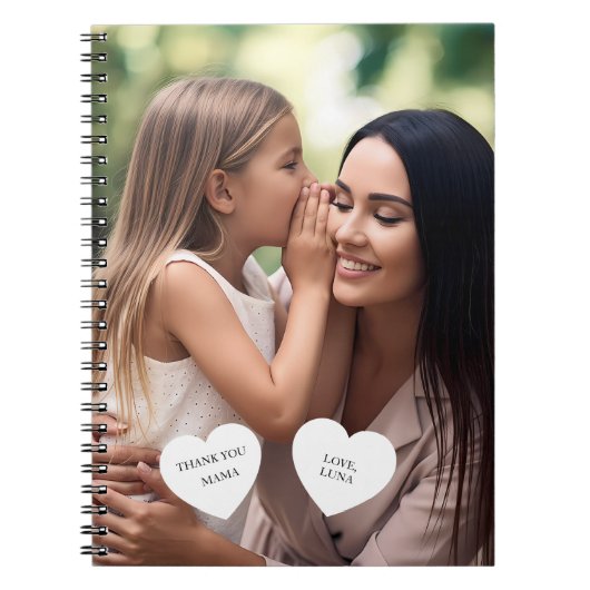 Personalisierter Muttertag mit individuellem Foto Notizblock (Vorderseite)