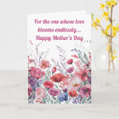 Personalisierter Muttertag mit moderner Wasserfarb Karte (Gelbe Blume)