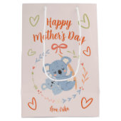 Personalisierter Muttertag Mittlere Geschenktüte (Rückseite)