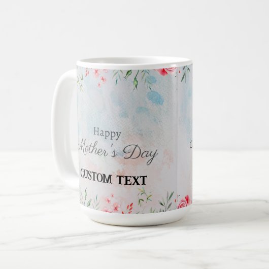 PERSONALISIERTER MÜTTERTAG NAME TASSE (Vorderseite Links)