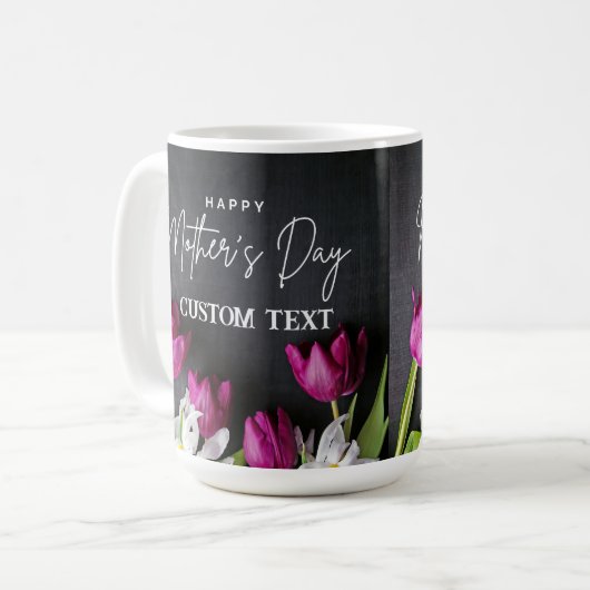 PERSONALISIERTER MÜTTERTAG NAME TASSE (Vorderseite Links)