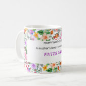 PERSONALISIERTER MÜTTERTAG NAME TASSE (Vorderseite Links)