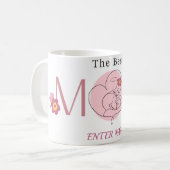 PERSONALISIERTER MÜTTERTAG NAME TASSE (Vorderseite Links)