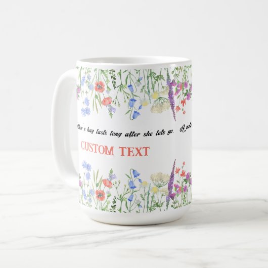 PERSONALISIERTER MÜTTERTAG NAME TASSE (Vorderseite Links)