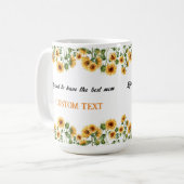 PERSONALISIERTER MÜTTERTAG NAME TASSE (Vorderseite Links)