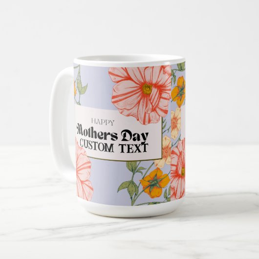 PERSONALISIERTER MÜTTERTAG NAME TASSE (Vorderseite Links)