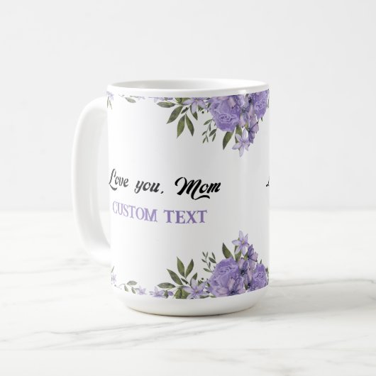 PERSONALISIERTER MÜTTERTAG NAME TASSE (Vorderseite Links)