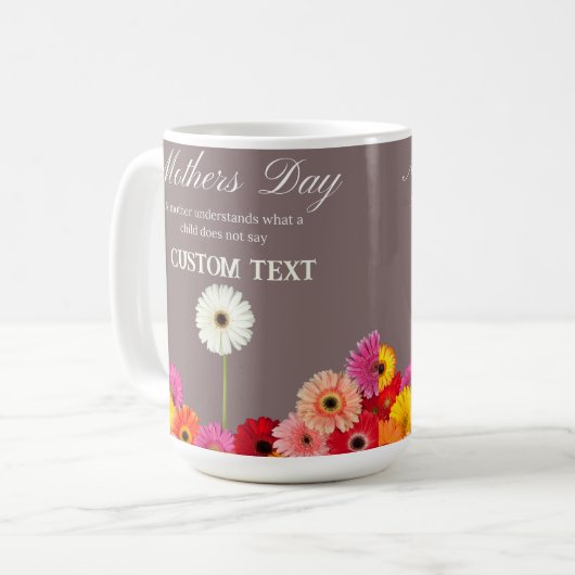 PERSONALISIERTER MÜTTERTAG NAME TASSE (Vorderseite Links)