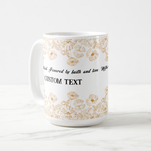 PERSONALISIERTER MÜTTERTAG NAME TASSE (Vorderseite Links)