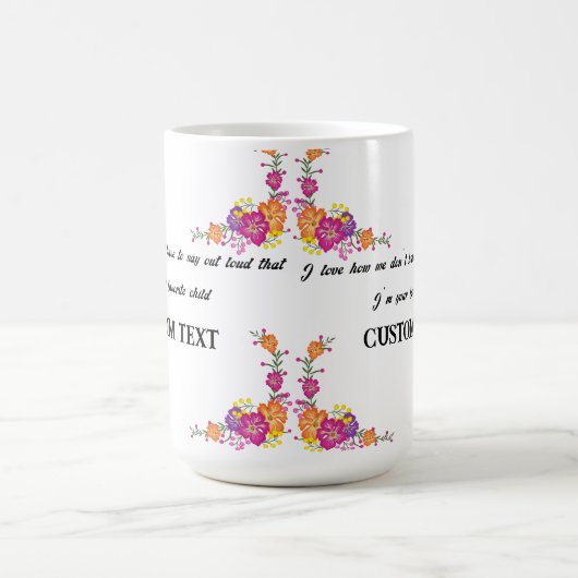 PERSONALISIERTER MÜTTERTAG NAME TASSE (Mittel)