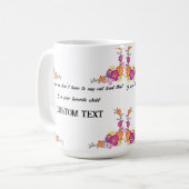 PERSONALISIERTER MÜTTERTAG NAME TASSE (Vorderseite Links)