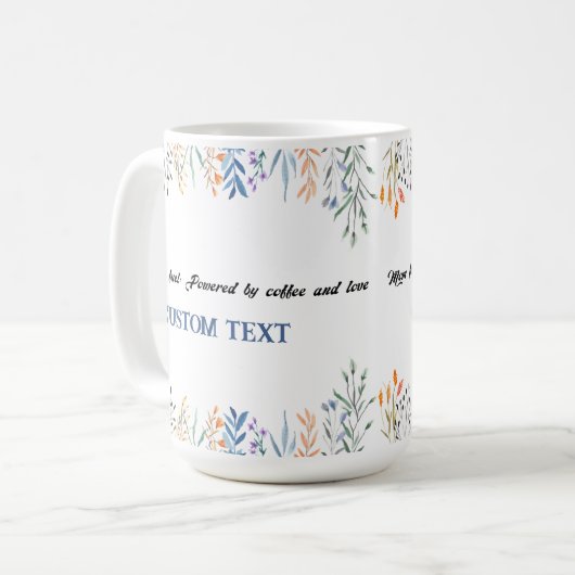 PERSONALISIERTER MÜTTERTAG NAME TASSE (Vorderseite Links)