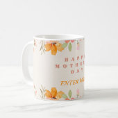 PERSONALISIERTER MÜTTERTAG NAME TASSE (Vorderseite Links)