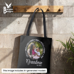Personalisierter Muttertag Oma Mimi Gigi GRANDMA Tasche
