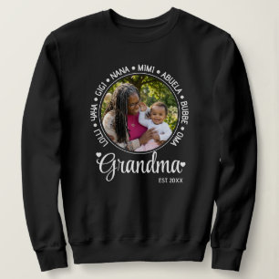 Personalisierter Muttertag Oma Mimi Nana Gigi OMA Sweatshirt