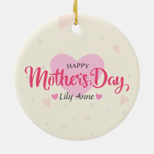 Personalisierter Muttertag | Ornament (Hinten)