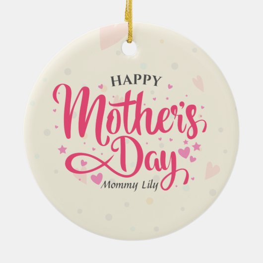 Personalisierter Muttertag | Ornament (Hinten)