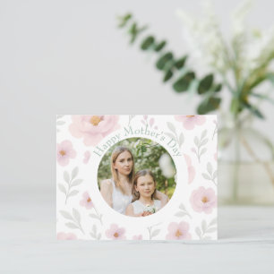Personalisierter Muttertag - Pastellfarben - Blume Feiertagskarte