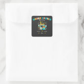 Personalisierter Muttertag Quadratischer Aufkleber (Tasche)