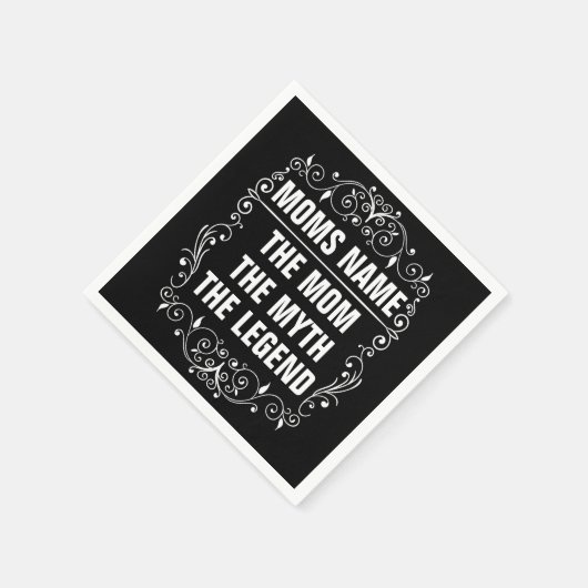 Personalisierter Muttertag Serviette (Ecke)