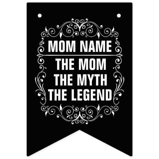 Personalisierter Muttertag Wimpelkette (Dritte Fahne)