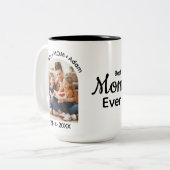 Personalisierter Muttertag Zweifarbige Tasse (Vorderseite Links)