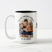 Personalisierter Muttertag Zweifarbige Tasse (Links)