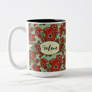 Personalisierter Muttertag Zweifarbige Tasse