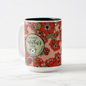 Personalisierter Muttertag Zweifarbige Tasse (Vorderseite Links)