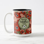 Personalisierter Muttertag Zweifarbige Tasse (Links)