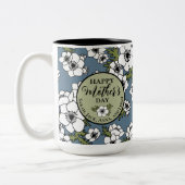 Personalisierter Muttertag Zweifarbige Tasse (Links)