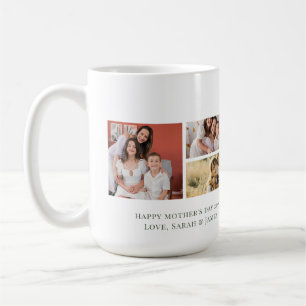 Personalisierter Muttertags-Familien-Fotobecher Kaffeetasse