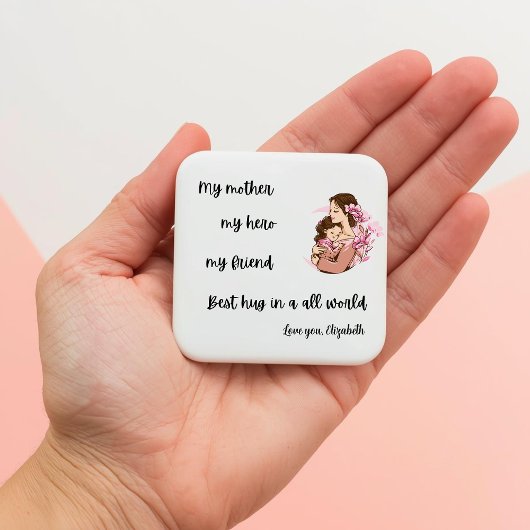 Personalisierter Muttertags-Mutter-Umarmer-Magnet Magnet