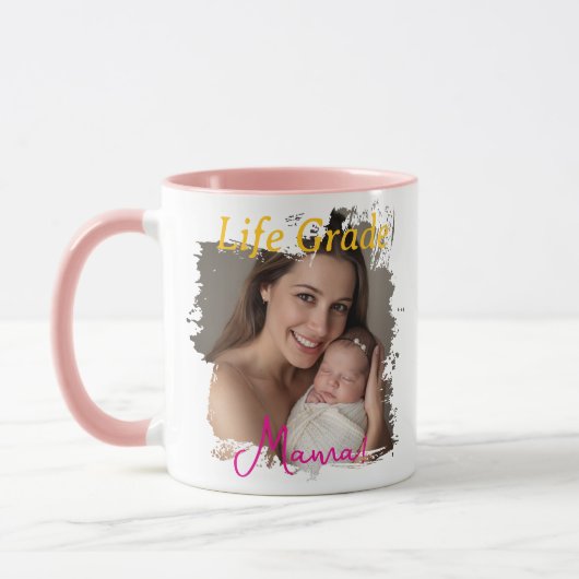 Personalisierter Muttertagsbecher Neues Muttigesch Tasse (Links)