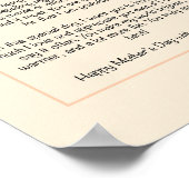 Personalisierter Muttertagsbrief Poster (Ecke)