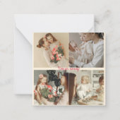 Personalisierter Muttertagsfoto-Collage Mitteilungskarte (Vorderseite)