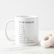 Personalisierter My Vibe Vocabulary Becher