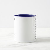 Personalisierter My Work Vocabulary Becher Tasse (Zentrum)