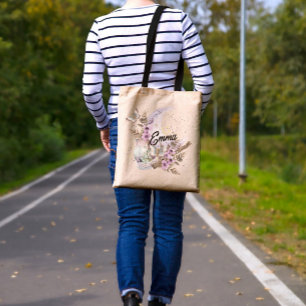 Personalisierter Mystical Boho Lavender Anemone Mo Tragetasche