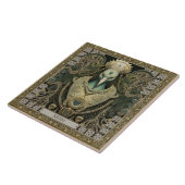 Personalisierter Mystical Peacock Jeweled Splendor Fliese (Seite)