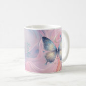 Personalisierter Mystischer Schmetterlingsbecher Kaffeetasse (VorderseiteRechts)